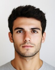 Obraz premium ID Photo for Passport : Spanish young adult man 6