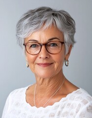 ID Photo for Passport : Spanish elderly woman 10