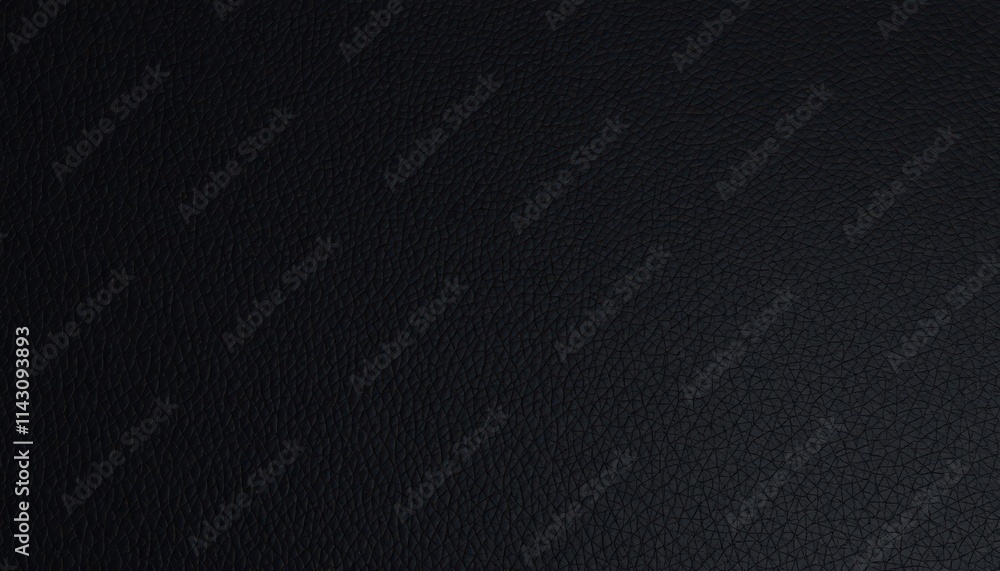 Poster closeup view of black leather texture. dark material with intricate pattern. abstract design suitabl