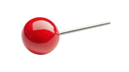 Red location pin, transparent background