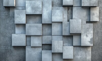 Concrete, Semigloss Wall background with tiles. Arabesque, tile Wallpaper with Polished blocks.