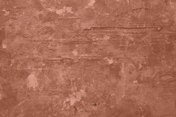 Mocha Mousse toned colour grunge decorative wall background. Art rough stylized texture banner trendy color 2025. Grunge brown color texture