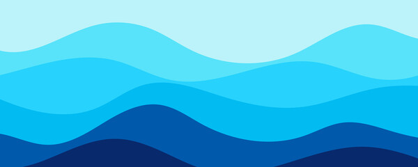 abstract blue sea wave background