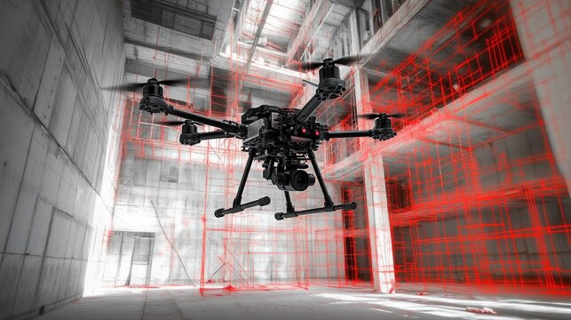 Drone Surveying Industrial Site