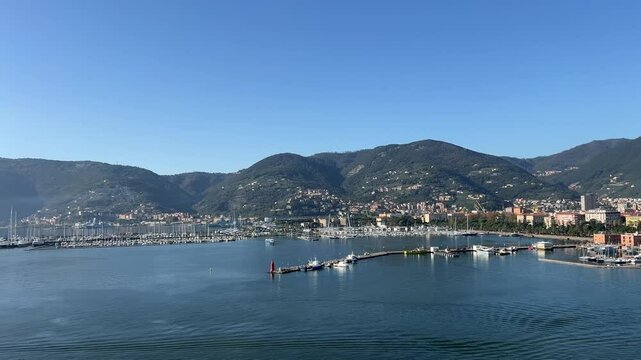La Spezia, Italy Celebrity Constellation cruise ship at La Spezia port. La Spezia is localized yn the southern part of the Liguria region.