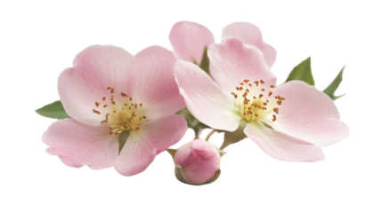 Pink flower, transparent background