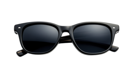 Black sunglasses, transparent background