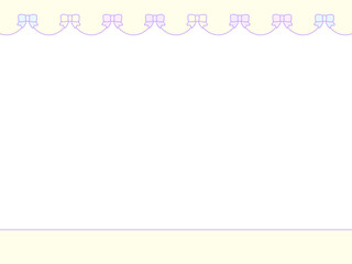4:3 ファンシーでレトロなレースリボンフレーム⭐︎PNG