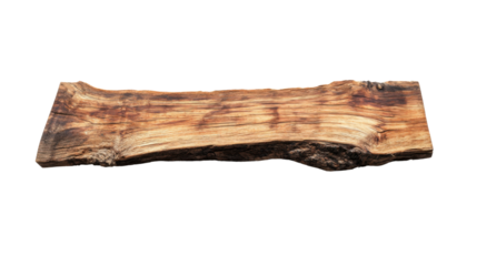 Wooden board, transparent background