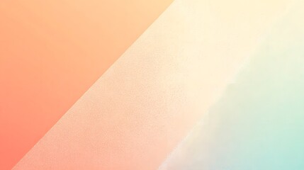 Copy space in beige orange pastel grainy gradient subtle colors and noise texture