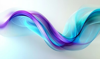 Naklejka premium Colorful Swoosh Background with Blue, Purple and Turquoise Swirls. .
