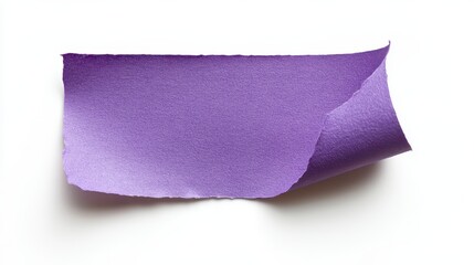 Naklejka premium Isolated purple sticky note on white background