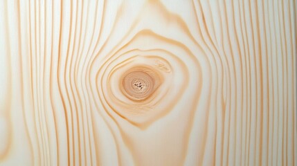 Close-up of light wood grain with knot.