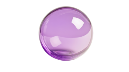 Purple bubble, transparent background