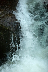 Stop action in a waterfall on Andrews Brook, New Hampshire.