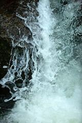 Stop action in a waterfall on Andrews Brook, New Hampshire.