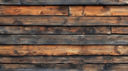 Naklejka premium Rustic wooden cabin background