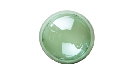 Green bubble, transparent background