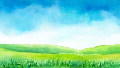 Obraz premium Nature watercolor illustration background