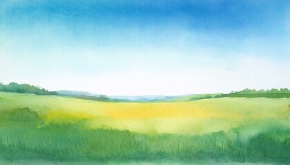 Obraz premium Nature watercolor illustration background