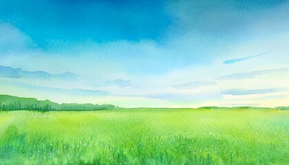 Obraz premium Nature watercolor illustration background