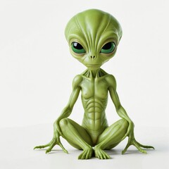 Friendly Alien Waving monster greetings say hi hello extraterrestre character