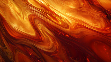 Rich amber background with swirling textures of brown and red hues creating a warm inviting atmosphere suitable for autumn themes or cozy designs. Amber. Illustration