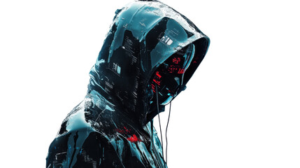 Hacker, transparent background