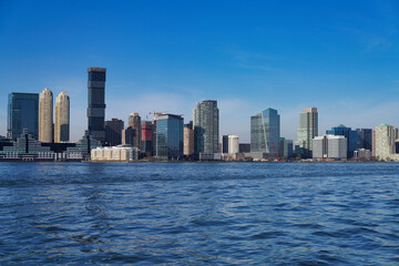 Jersey City waterfront seen from New York.