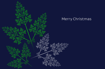 Karta z tłem na Boże Narodzenie © EwaAF