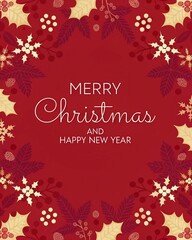 Christmas vector card. Holiday Christmas Background.

