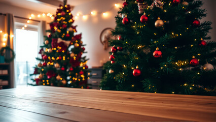 christmas tree and decorations