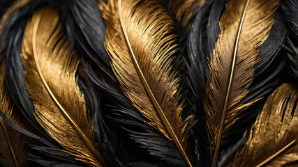 gold feathers background abstract wallpaper 