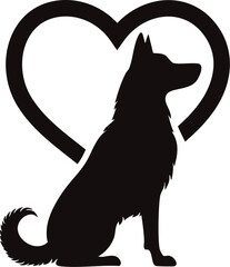 Dog Love Illustration
