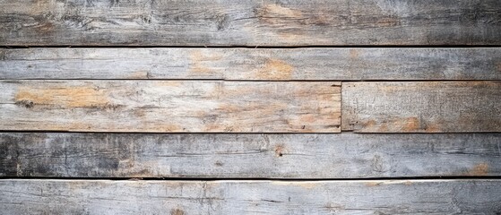 Old wooden barn wall texture with rough, weathered planks in shades of gray and brown, featuring natural imperfections.