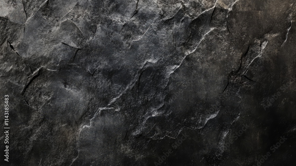 Poster textured dark gray coal surface background suitable for various design projects and artistic applica
