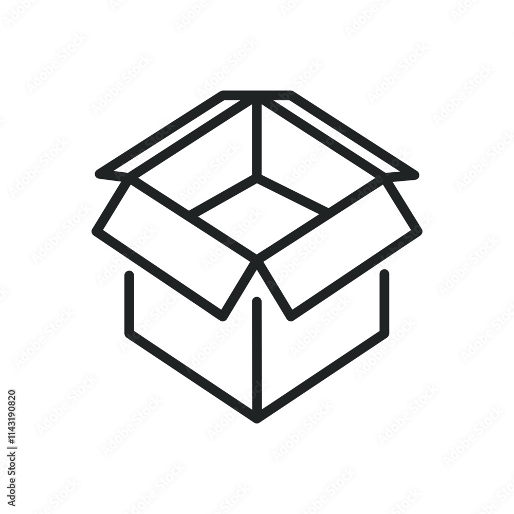 Poster empty box thin line icons. editable stroke and perfect pixel on transparent background