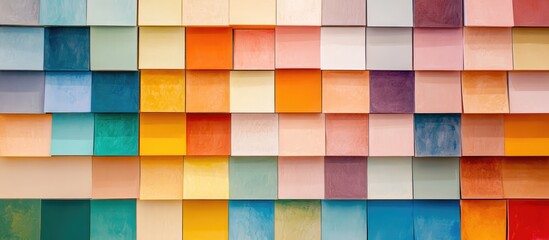Vibrant paint chip collection organized on a display shelf highlighting diverse design options for home renovation and improvement projects