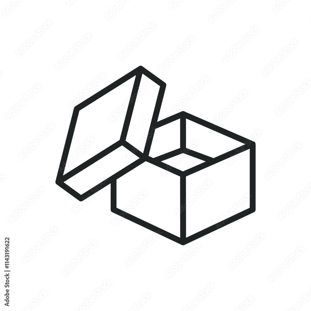 Poster empty box thin line icons. editable stroke and perfect pixel on transparent background
