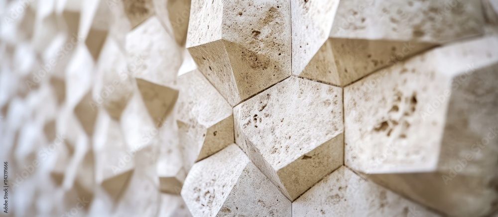 Poster textured facade of a residential building highlighting geometric patterns and material details in a 