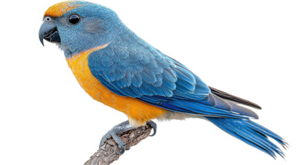 Obraz premium blue and yellow macaw isolated on white background 