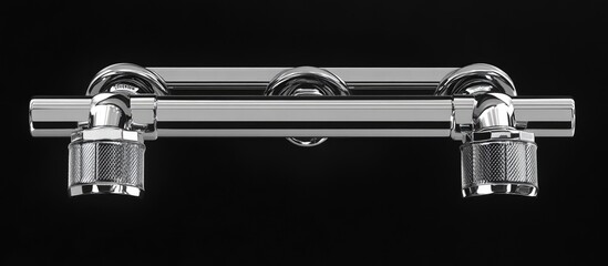 Chrome plated dual temperature control water tap for kitchen and bathroom plumbing fixtures modern design with elegant finish