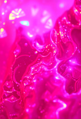 Obraz premium Abstract red iridescent multicolored energy magical bright glowing liquid plasma background, detailed, with white tones