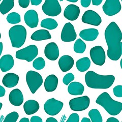 Teal Abstract Seamless Pattern 