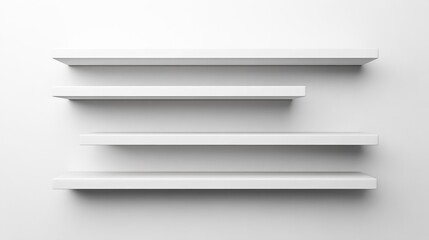 Minimalist White Rectangular Bookshelf Design