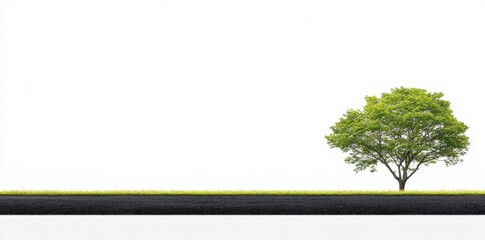 Obraz premium tree on a white