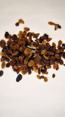 raisin, dry grapes, dark raisins, fruit, dried fruit, raisin on white background, food, health, Natural, 