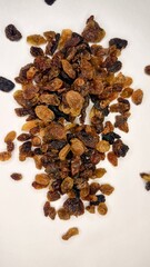 raisin, dry grapes, dark raisins, fruit, dried fruit, raisin on white background, food, health, Natural, 