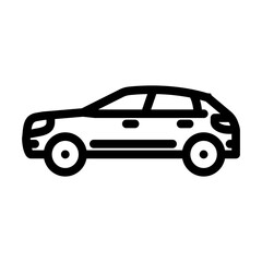 automobile industry line icon vector. automobile industry sign. isolated contour symbol black illustration