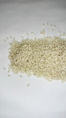 rice, product, agriculture, porridge, rice on white background, isolated, raw, 